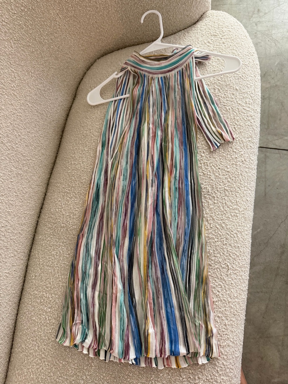Missoni Multicolor Striped dress in Pastel Hues